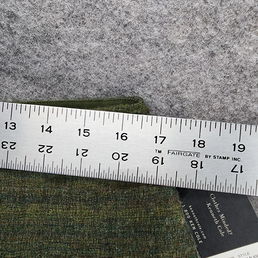 Kenneth Cole Skirt Womens 12 Pencil Straight Green Wool